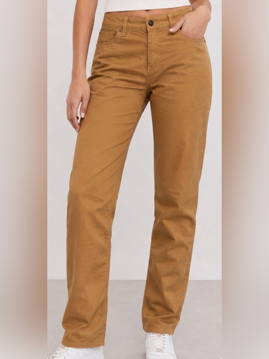 Prana Denim - prAna Women’s Oday Jeans Size 10 camel color Straight Leg Pants 30” Inseam